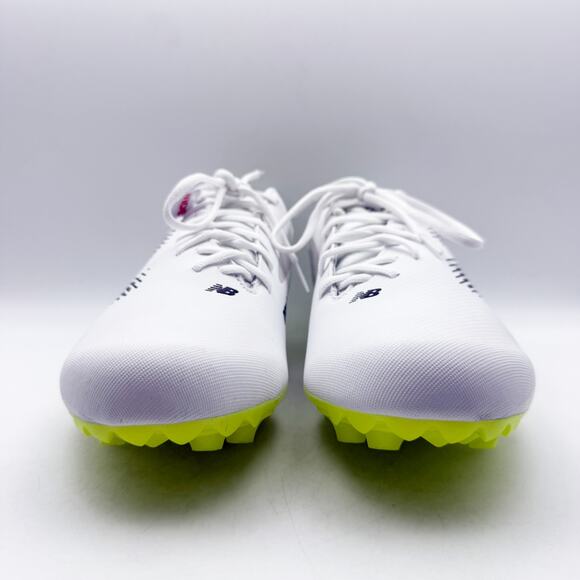 New Balance Mens Rush V4 Low Lacrosse Cleatss Size 12 White Neon Green NWOB - Picture 9 of 12